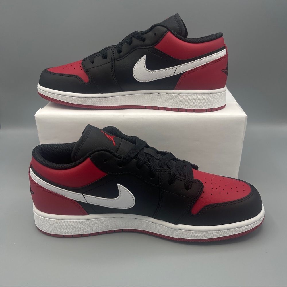 Nike Air Jordan 1 Low Big Girl * Shown: Black/White/Gym Red - Picture 11 of 14